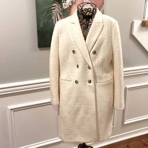Ann Taylor Cream Peacoat